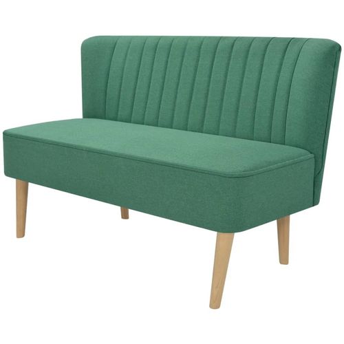 Sofa 117x55,5x77 cm Tkanina Zelena slika 5