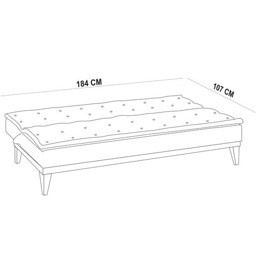 Fuoco-TKM04-94216 Dark Grey Sofa-Bed Set slika 11