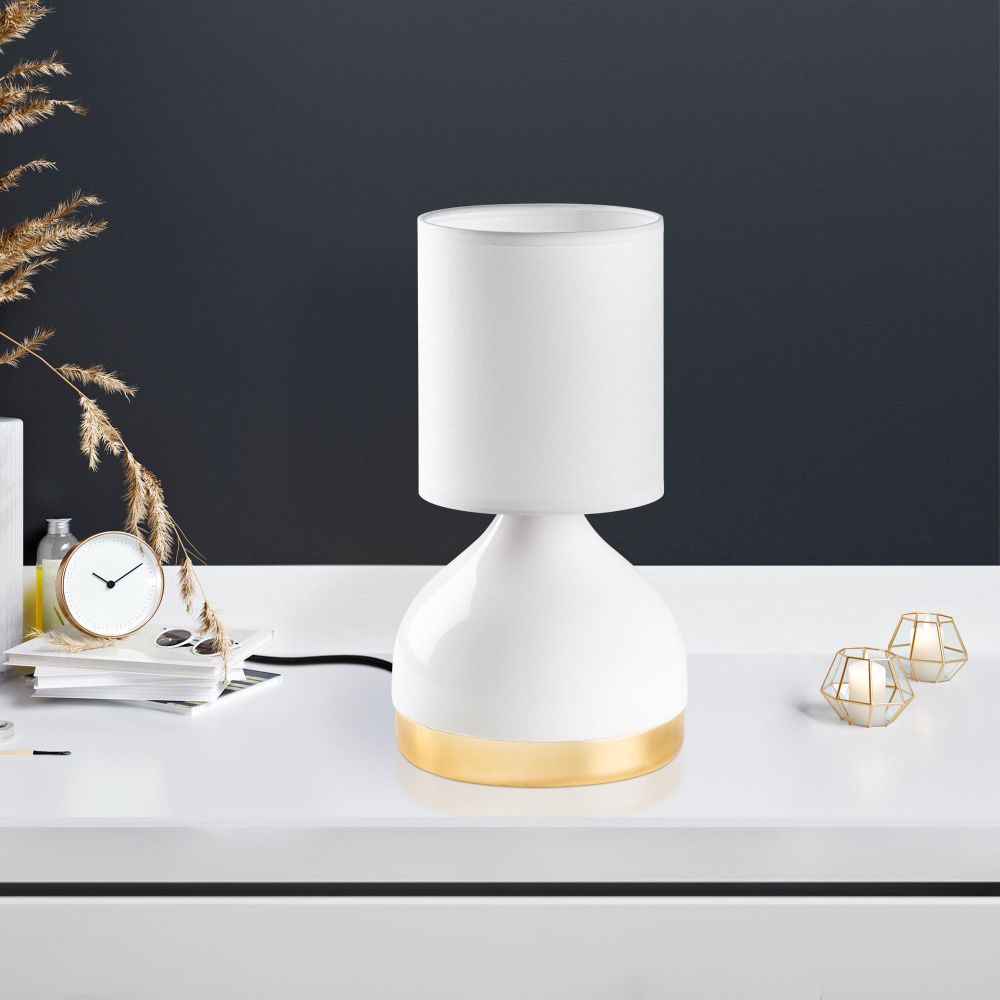 Yıldo - Bijela Stolna Lampa 8003 slika 1