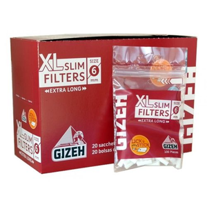 Gizeh slim filteri XL 6mm 20/100kom