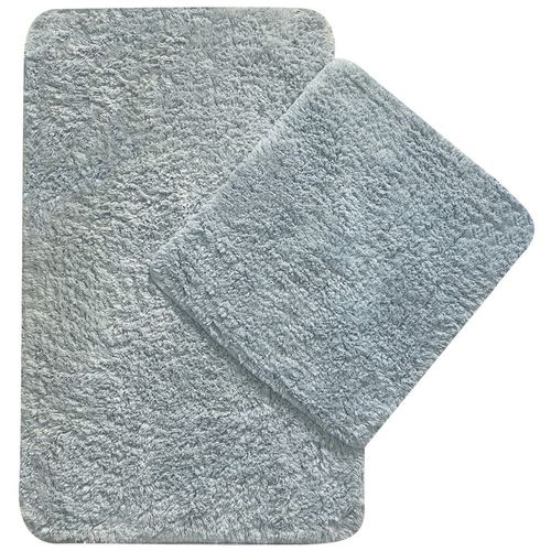 Cotton Basic - Grey Grey Bathmat Set (2 Pieces) slika 3