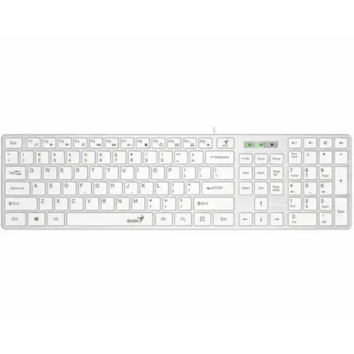 Genius SlimStar 126 USB YU Bela Tastatura  slika 1