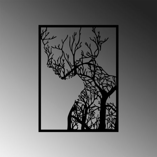 Wallity Metalna zidna dekoracija, Tree Woman - 320 slika 5