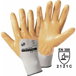 L+D worky Flex-Nitril 1496C-S poliester rukavice za rad Veličina (Rukavice): 7, s EN 388 CAT II 1 Par