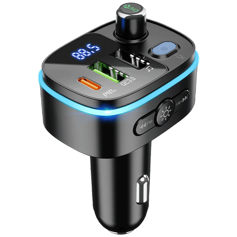 hoco. FM modulator, E62,Bluetooth,12/24 V,2xUSB, 1xUSB-C,PD20W - E62 Fast slika 3