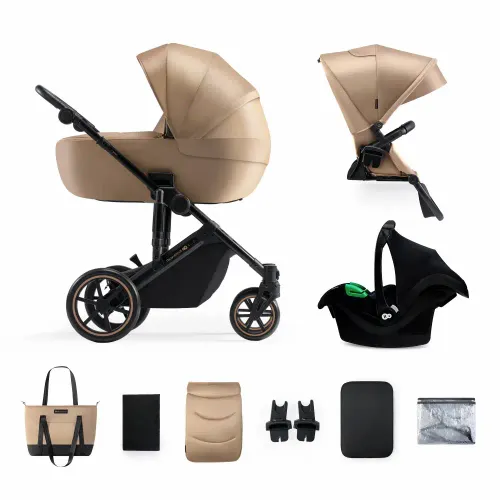 Kinderkraft dječja kolica PRIME 2 MINK PRO 3u1, Sandrose Beige slika 2