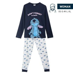 Pidžama Stitch Plava (odrasle) XXL