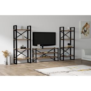 Hanah Home Egzotik - Modern Walnut TV Unit