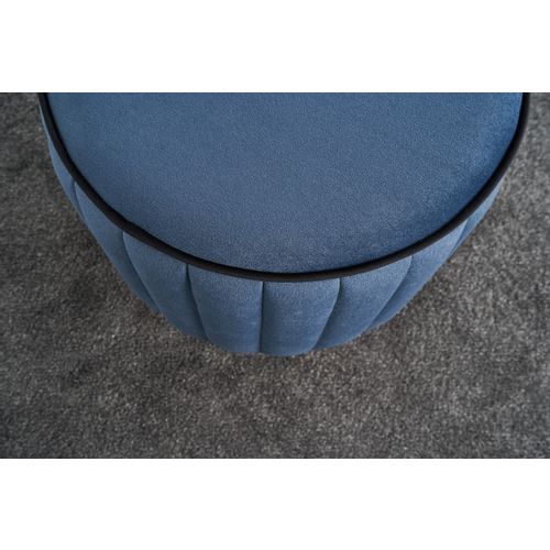 Atelier Del Sofa Tabure, Plava, Lindy Puf - Blue slika 4