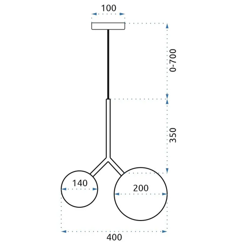 TOOLIGHT Viseća svjetiljka APP1013-2CP slika 2