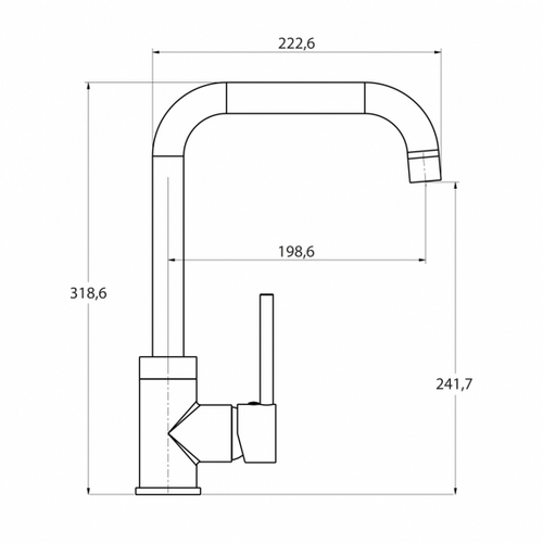 Slavina Helika Mirrus 5063 Silica slika 2