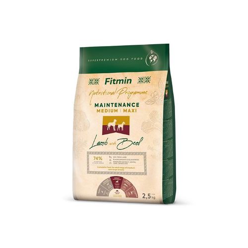 Fitmin Dog Nutritional Programme Maintenance Medium / Maxi Jagnjetina sa Govedinom 2,5kg slika 1