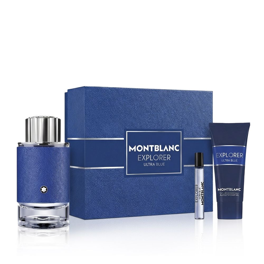 Montblanc Explorer Ultra Blue EDP 100 ml + EDP MINI 7.5 ml + SG 100 ml (man) slika 1