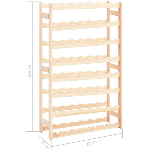 Stalak za vino za 56 boca od borovine slika 36