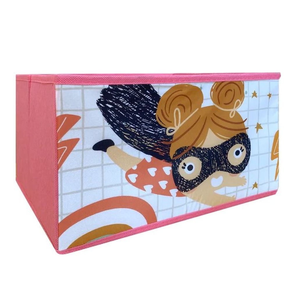 Kinder Home Organizator za igračke Super Girl, Rozi slika 5
