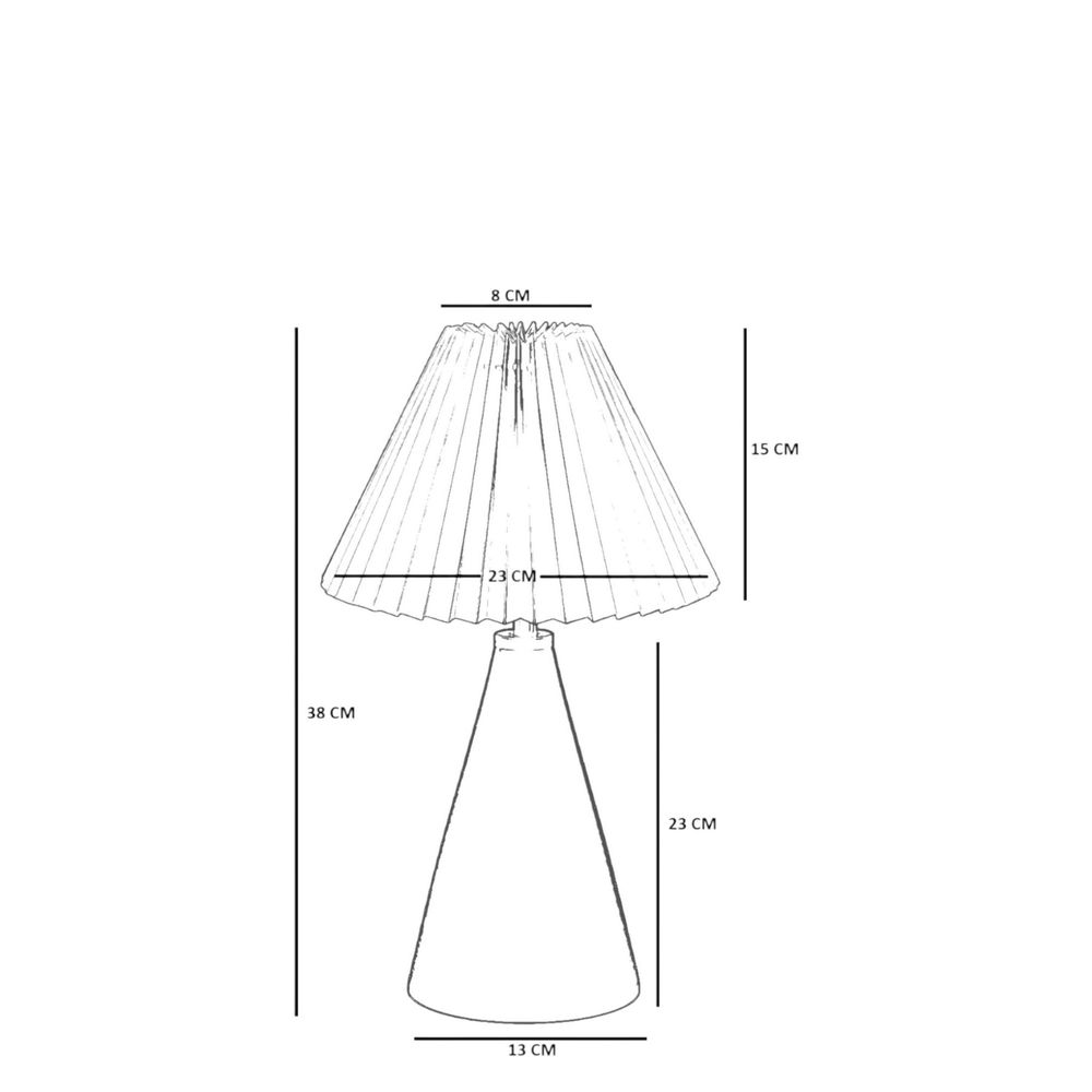 Opviq Stolna lampa 835, krem, zlatna, hrast slika 5
