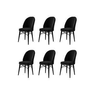 Ritim - Crni Set Stolica (6 Komada)