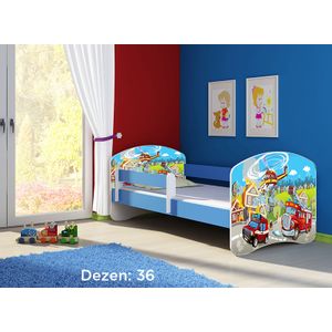 Deciji krevet ACMA II 180x80 + dusek 6 cm BLUE36
