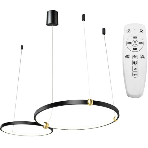 TOOLIGHT Led svjetiljka Black Ring + daljinski upravljač APP763-30-50 slika 6