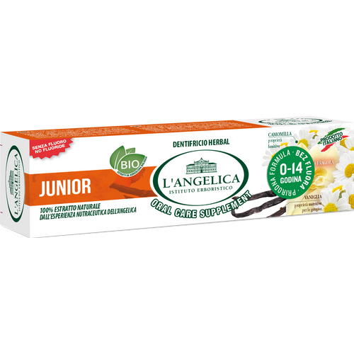 L'ANGELICA Dječja pasta za zube junior kamilica 0-13, 50gr slika 1