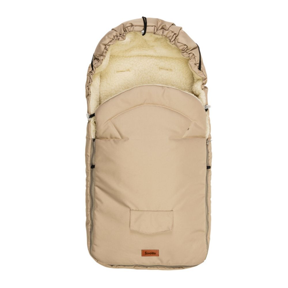 Romper torba za kolica– cappuccino vuna (95x40) slika 4