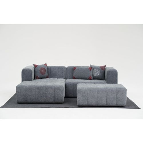 Beyza Mini Left - Grey Grey Corner Sofa slika 3