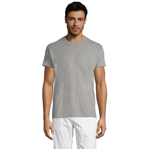 REGENT unisex majica sa kratkim rukavima - Grey melange, XS  slika 1