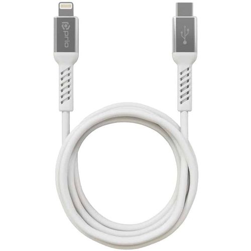 Prio Charge Sync USB C na Lightning kabel MFi certificiran 2 m bijele boje slika 3