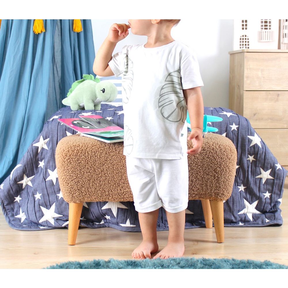 Moouv 3333 - Pouffe u boji braon slika 5