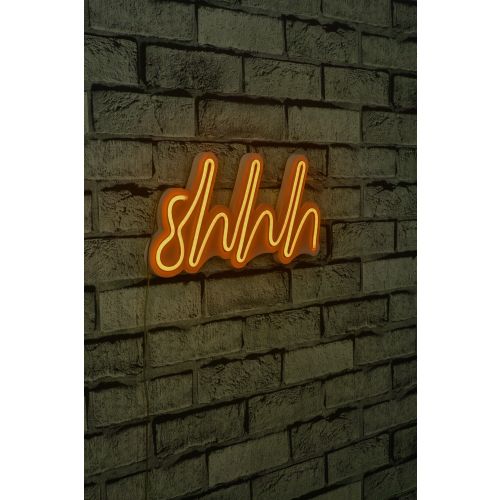 Wallity Ukrasna plastična LED rasvjeta, Shhh - Yellow slika 11