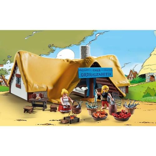 Playset Playmobil Astérix: Ordralfabetix Hut 71266 73 Dijelovi slika 6