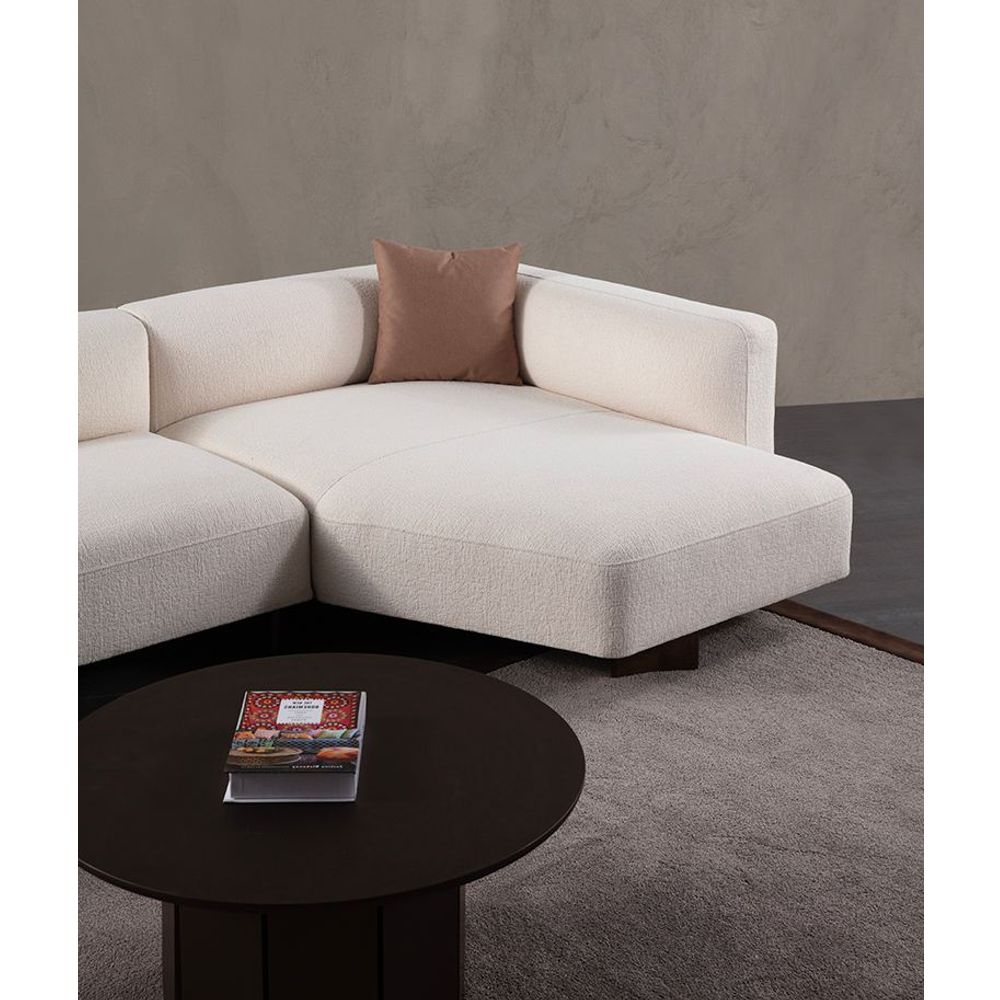 Ugaona Sofa Rena - Desni Kutak - Bijela slika 3