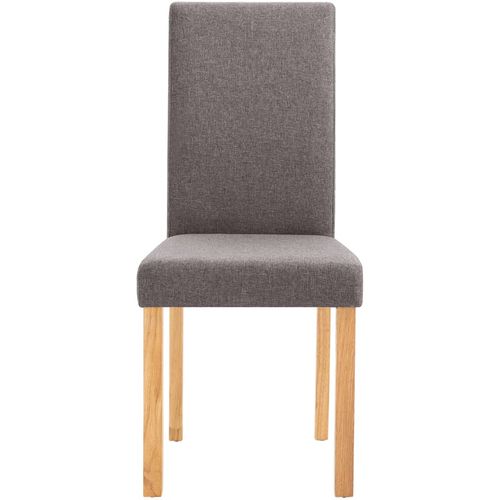 Blagovaonske stolice od tkanine 6 kom smeđe-sive slika 39