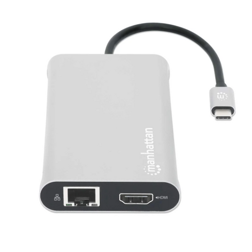 Docking station Manhattan 130660 12in1 USB-C - 3xHDMI/4xUSB/LAN/CR/PD 100W slika 2