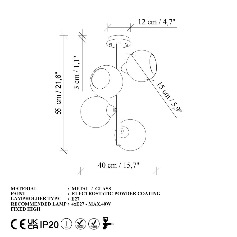 Luster Benek – 15-14492 – boje: plava, crna slika 9
