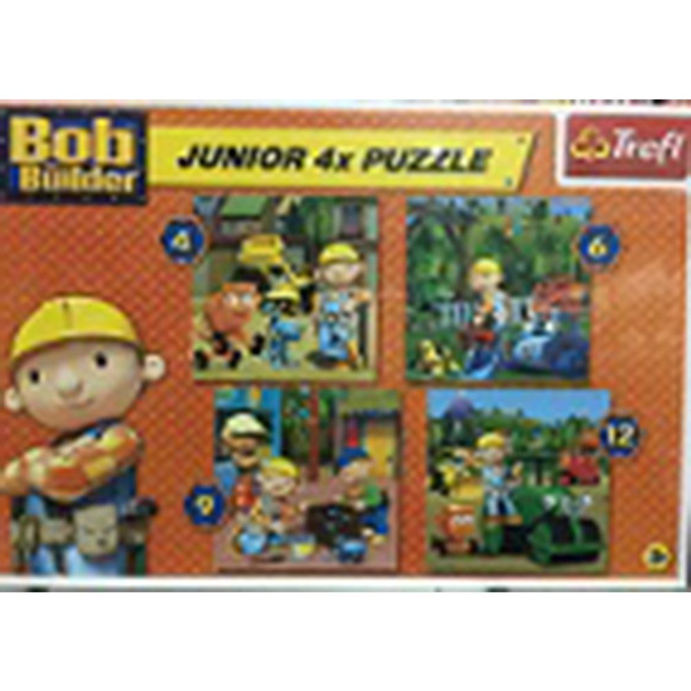Trefl Puzzle Junior Bob Graditelj 4X slika 1
