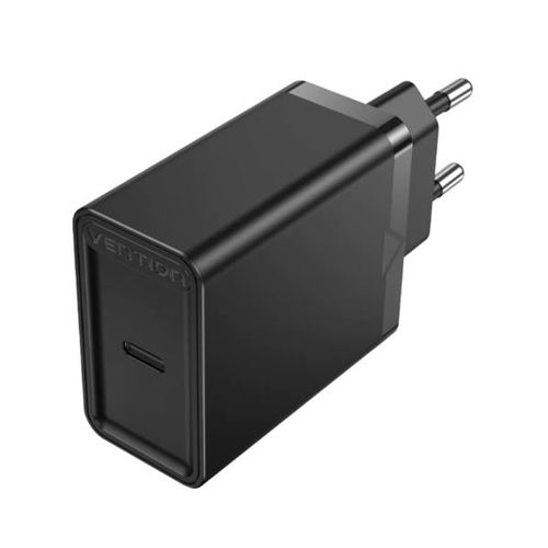 Vention 1-port USB-C Wall Charger (30W) EU-Plug, Black slika 1