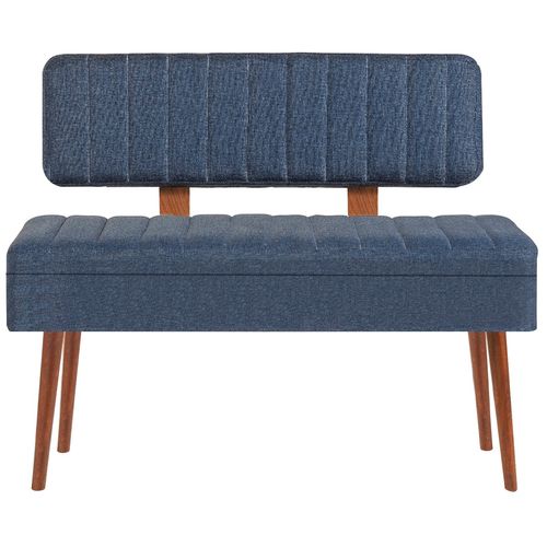 Woody Fashion Set stola i stolica (5 komada), Vina 1048 - 4 - Walnut, Dark Blue slika 10