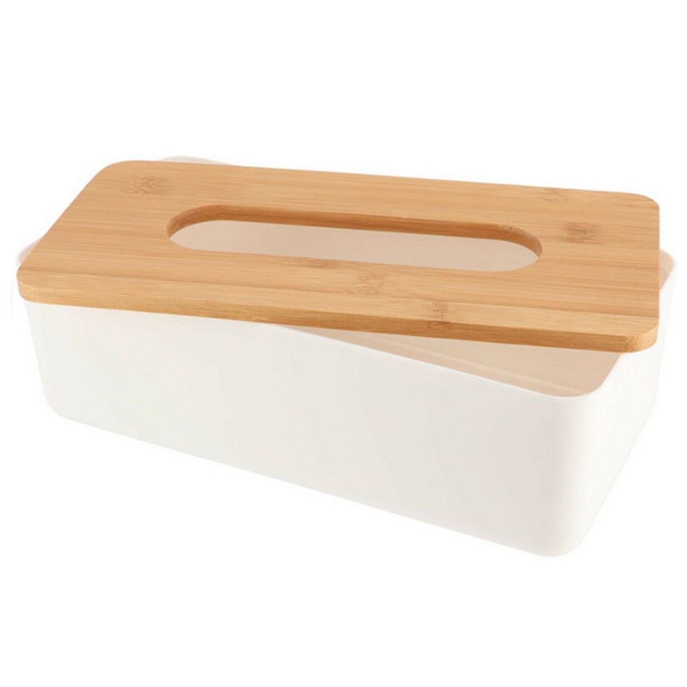 TENDANCE Kutija za maramice Bath 26,1x13,1x8,6cm Bijela slika 2