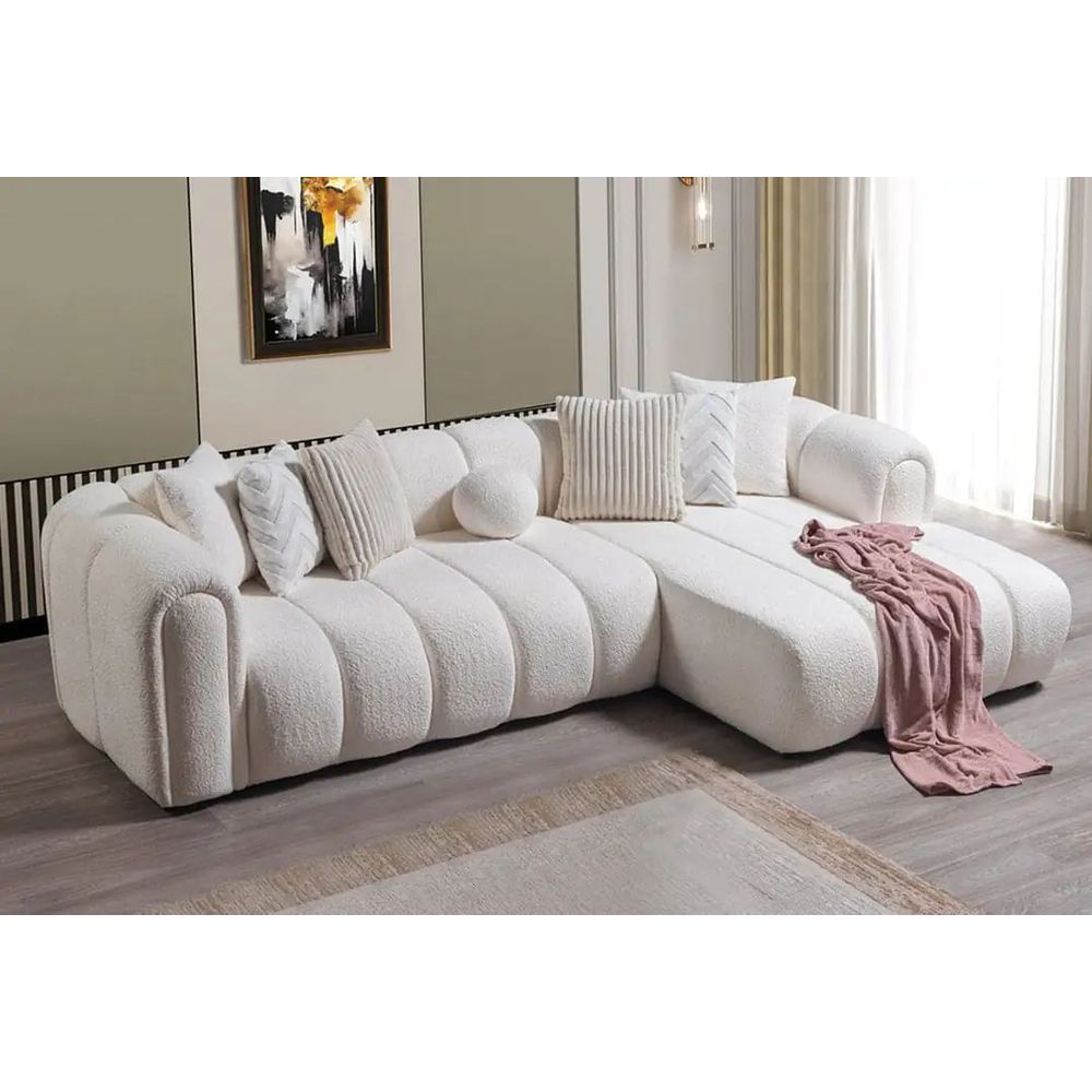 Ugaona Sofa N-Line Desna - bijela slika 3