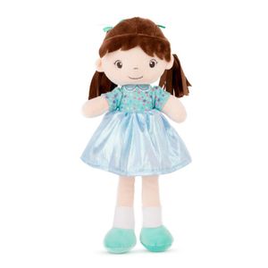 AMEK Plišana lutka sa haljinom 33cm, Mint