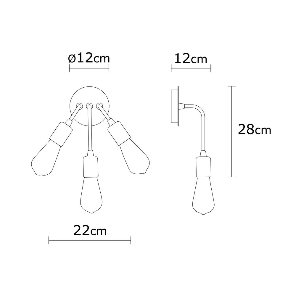 Harput - N-1338 Vintage Zidna Lampa slika 4