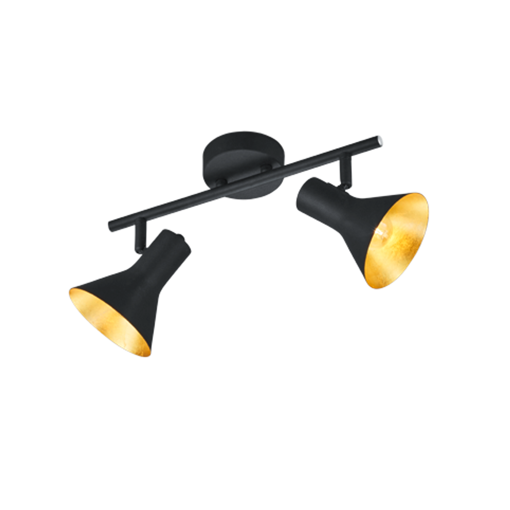 Trio Lighting stropnu svjetiljku NINA SPOT 2 – crno-zlatna slika 1