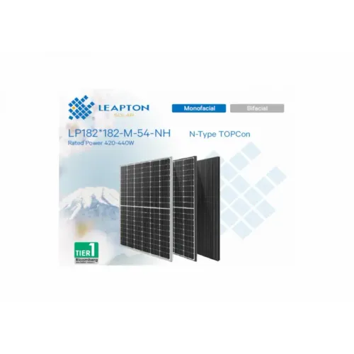 PV modul LEAPTON,440W,MF,N Tip,1100mm, silver frame slika 1