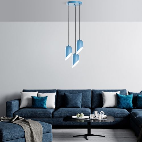 Kesik - 6176 - 3 - Light Blue Light Blue Chandelier slika 3