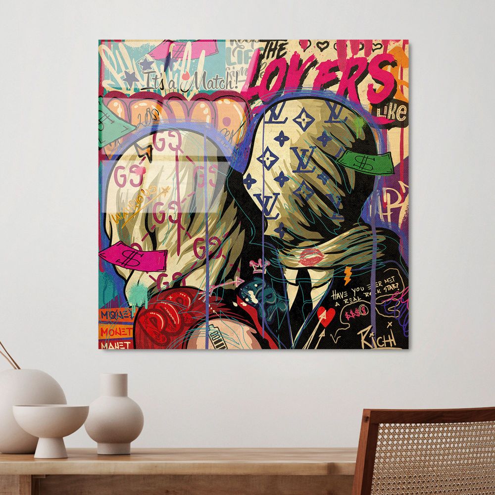 UV-838 - Dekorativna Slika od Kaljenog Stakla, Višebojna, 50 x 50 cm slika 1