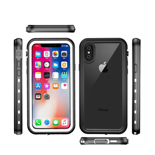 Vodootporna Maska DOT+ za iPhone X bela slika 1