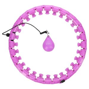 Hhw12 plus size hula hoop ljubičasti s utegom hms