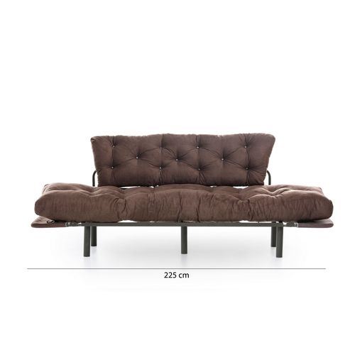 Atelier Del Sofa Trosjed na razvlačenje, Smeđa, Nitta Triple - Brown slika 14