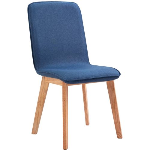Blagovaonske stolice tkanina i hrastovina 2 kom plave slika 11